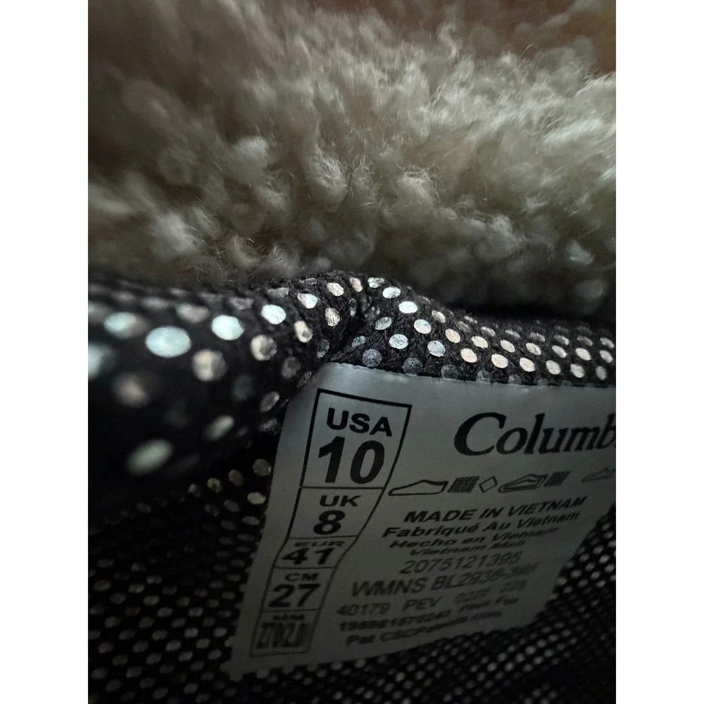 Columbia Snowtrot Shorty‎ Sage Green Quilted Puffer Snow Boots Women's 10
